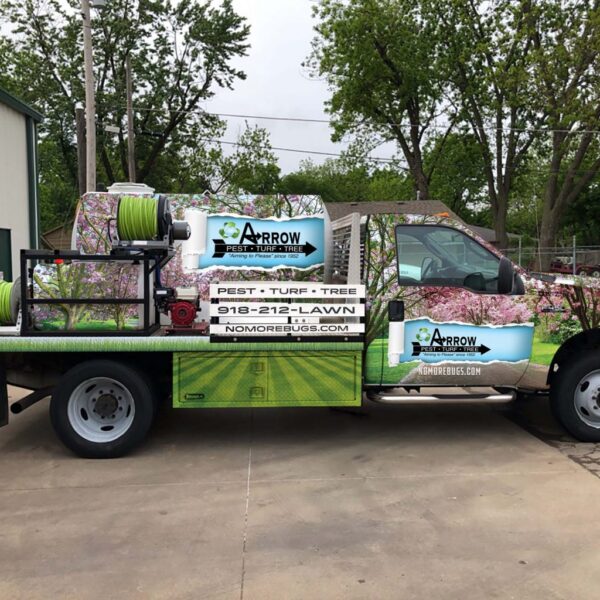 An Arrow Pest, Turf and Tree truck